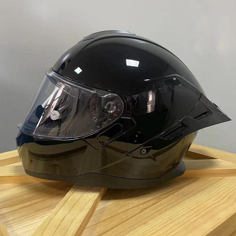 Maßgeschneiderter ABS-Sicherheits-Motorradhelm, Integralhelm mit großem Schwanz